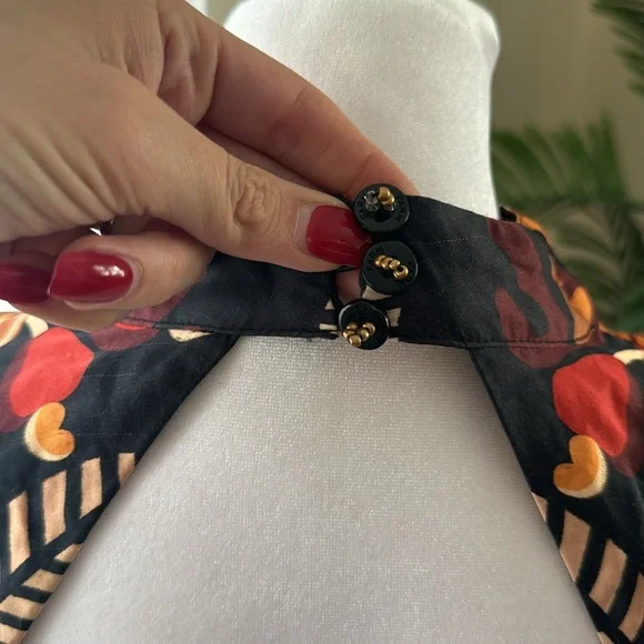 FARM RIO Red Nature Beauty Scarf Backless Midi Dress, Size Small, $270 - Picture 14 of 14